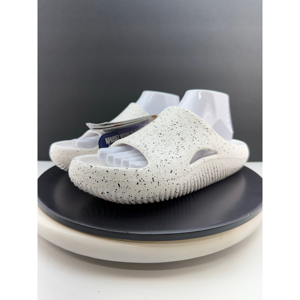 Crocs‎ Mellow Recovery Speckle Slides Mens Size 7 White Slip On Comfort Sandals